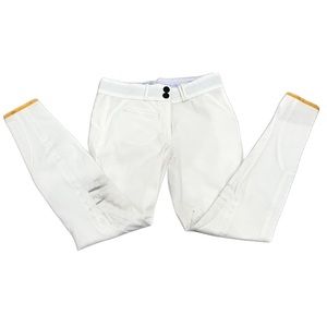 CALLIDAE White Breeches Women’s 26 silicone knee patches